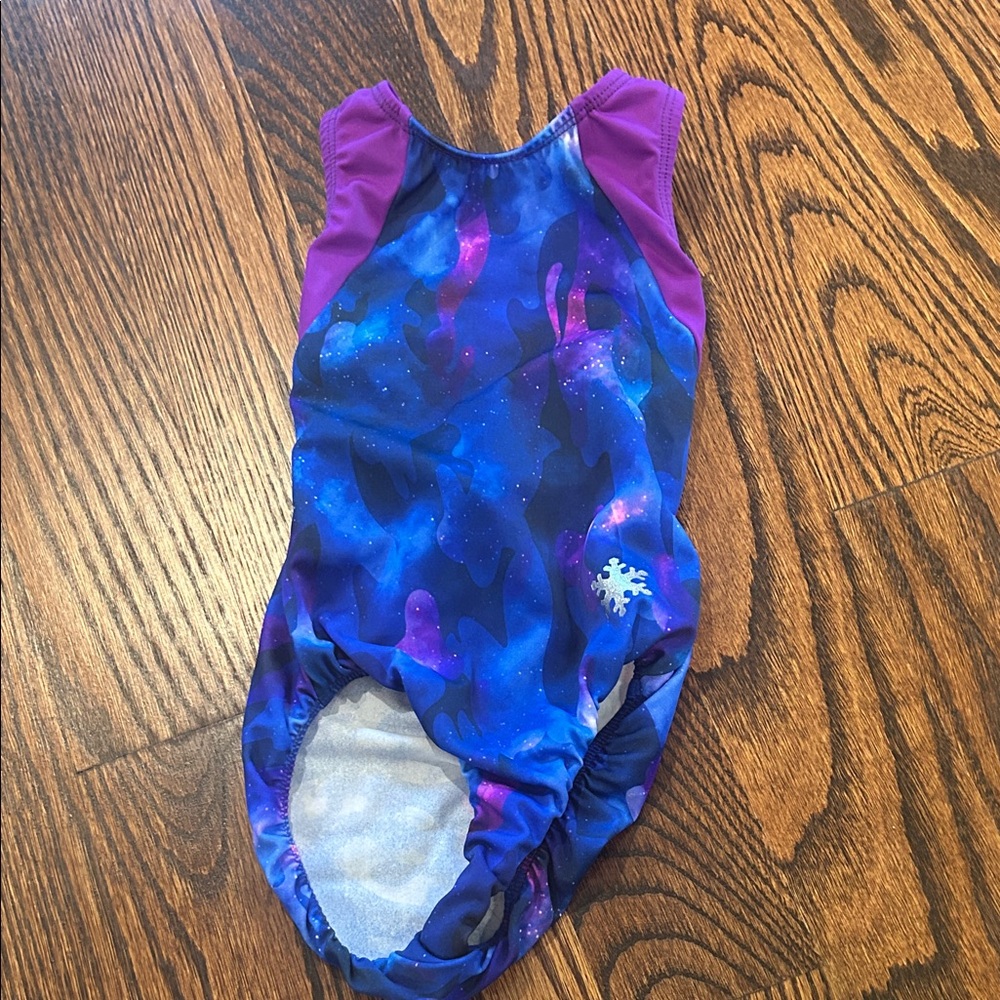 Blue and Purple Print Leotard